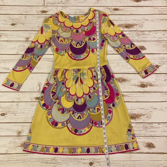 Vintage Neiman Marcus Trophy Room Emilio Pucci Colorful Mod Silk Sheath Dress - Picture 6 of 15